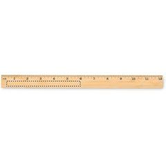 Regla de Bambú 30 cm | INCH SIDE LEFT | 140 x 10
