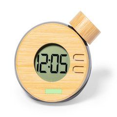 Reloj de Agua Sobremesa con Bambú | Centrado en la parte inferior | 35 x 10
