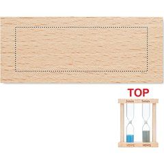 Reloj de Arena de Madera con 2 tiempos | Superior | 60 x 20