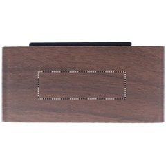 Reloj despertador efecto madera con cargador inalámbrico | Superior | 80 x 25