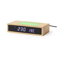 Reloj Sobremesa Multifunción de Bambú | Cara superior | 100 x 40