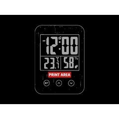 Reloj Termómetro Higrómetro en Bambú | Zona 1 | 40 x 10