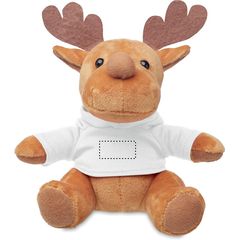 Reno Peluche Personalizable y Sublimable | T-SHIRT | 25 x 12