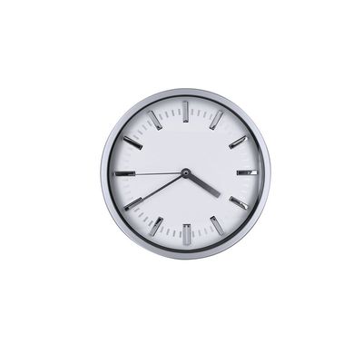 Reloj de pared aluminio y vidrio Plat