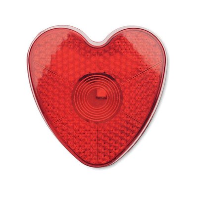 Reflector en forma de corazón con clip