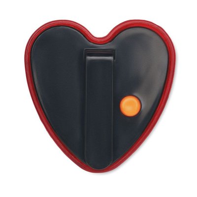 Reflector en forma de corazón con clip