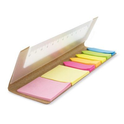 Regla 12cm con Marcadores y Notas