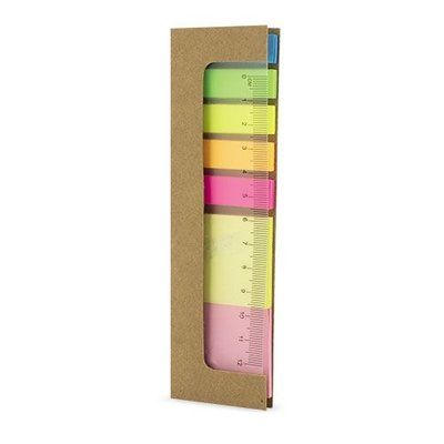 Regla 12cm con Marcadores y Notas