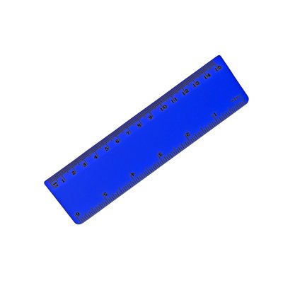 Regla 15cm Colores Vivos Azul
