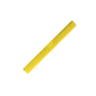 Regla flexible de 30 cm. Amarillo