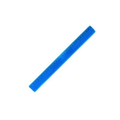 Regla flexible de 30 cm. Azul