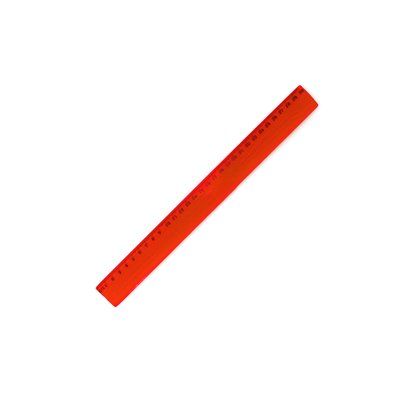 Regla flexible de 30 cm. Rojo