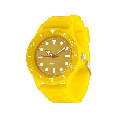 Reloj Cronógrafo de Pulsera Colorido Amarillo