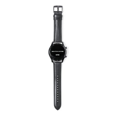 Reloj Inteligente Pulsera de Piel Neg