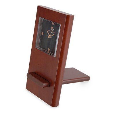 Reloj de madera sobremesa