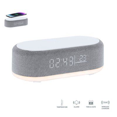 Reloj multifunción con cargador inalámbrico