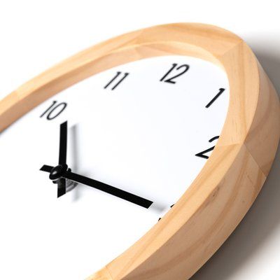 Reloj de pared vintage de bambú