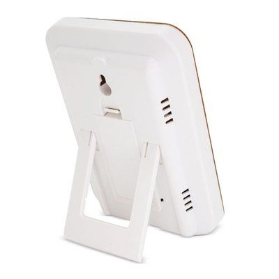 Reloj Termómetro Higrómetro en Bambú