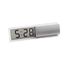 Reloj de Mesa Digital Cromado Satinado