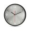 Reloj de pared de aluminio Negro