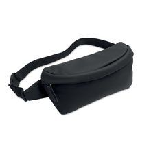 Riñonera con bolsillo frontal Negro