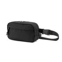 Riñonera reciclada con bolsillo frontal Negro