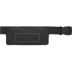 Riñonera deportiva de poliéster RPET 600D | Frontal | 130 x 45