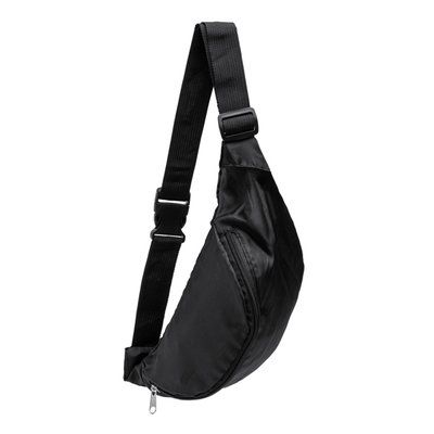 Riñonera ajustable y con hebilla Negro Talla Única Adulto