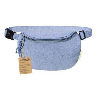 Riñonera de algodón reciclado Azul