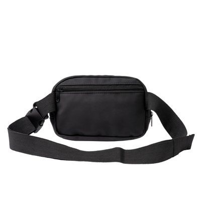 Riñonera bandolera de PU Leather Negro