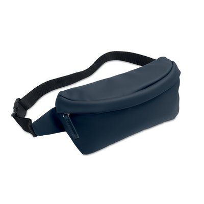Riñonera con bolsillo frontal Azul