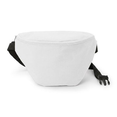 Riñonera con bolsillos frontal y trasero Blanco