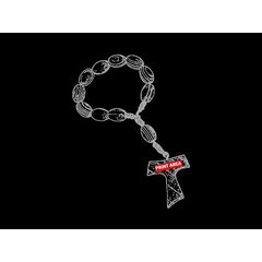 Rosario de mano de madera | Cruz centro | 20 x 25