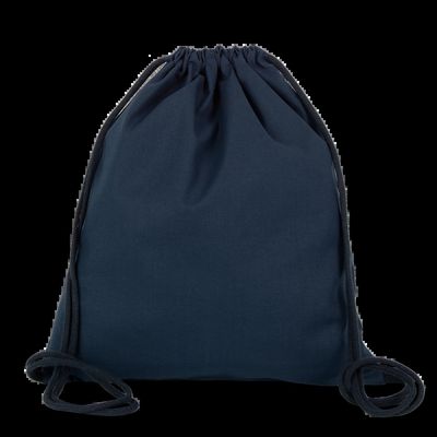Saco con cordones de algodón orgánico Navy