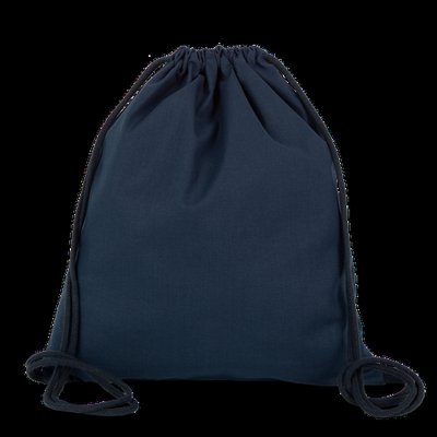 Saco con cordones de algodón orgánico Navy
