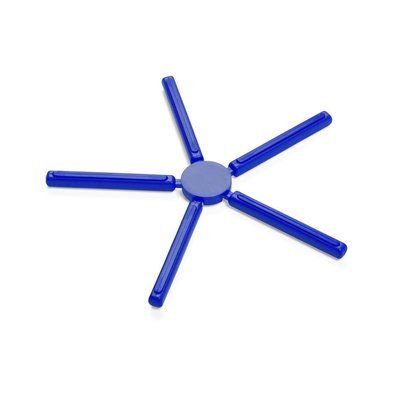 Salvamantel 5 Varillas de Silicona Plegable Azul