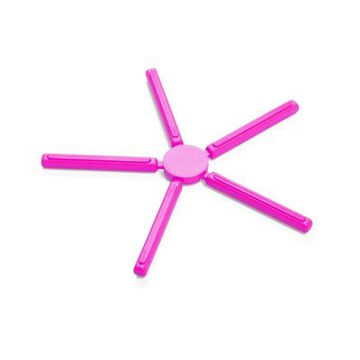 Salvamantel 5 Varillas de Silicona Plegable Fucsia