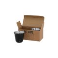 Set 2 vasos 80ml acero reciclado y doble pared