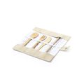 Set Cubiertos Bambú con Funda Canvas