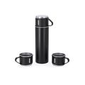 Set de termo con 3 tazas de acero inox