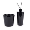 Set premium con vela y mikado aromática Negro