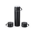 Set de termo con 3 tazas de acero inox