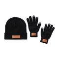 Set con Gorro y Guantes Táctiles Neg