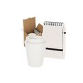 Set con vaso de 370 ml y bloc