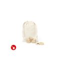 Set de imanes de bambú con bolsa de algodón