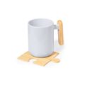 Set de posavasos puzzle de bambú