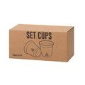 Set 2 vasos 80ml acero reciclado y doble pared