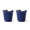Set de 2 vasos de acero inox mate 80 ml Royal
