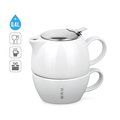 Set de Té 3 en 1 Cerámica/Inox