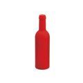 Set 3 accesorios para vino en forma de botella Roj